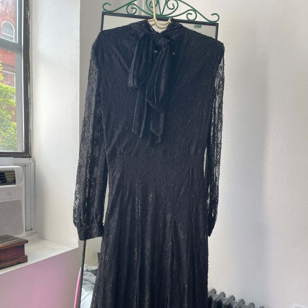 Zara black lace black gown/ dress